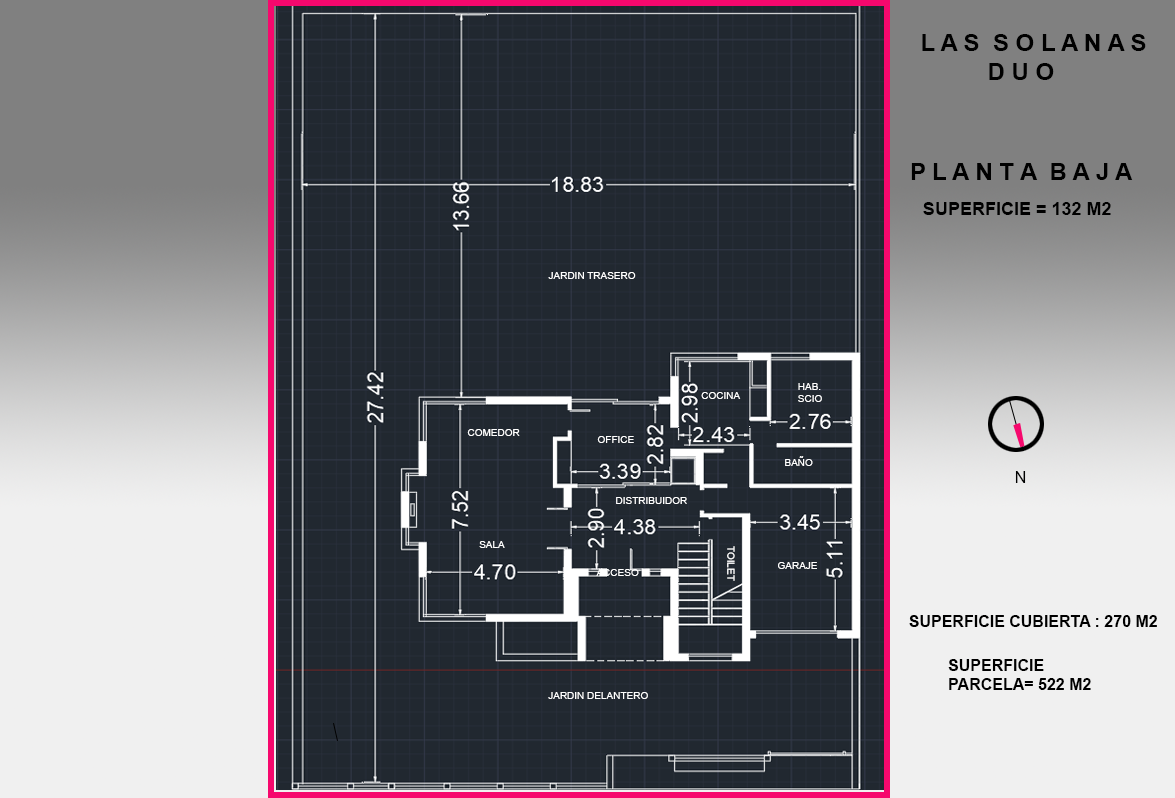 Plano de la planta baja
